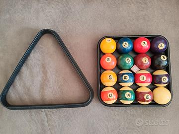 SET PALLE DA BILIARDO + TRIANGOLO, 30 EURO