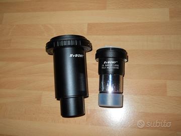 RACCORDO FOTOGRAFICO PER TELESCOPIO. XCANON+BARLOW