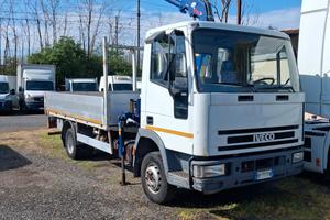 Iveco eurocargo 75e14 GRU + cassone fisso