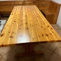 Set Pranzo Completo in Legno – Panca ad Angolo, Ta
