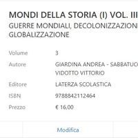 Libro MONDI DELLA STORIA (I) VOL. III