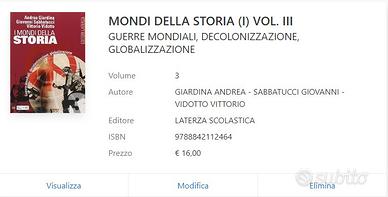 Libro MONDI DELLA STORIA (I) VOL. III