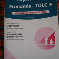 AlphaTest TOLC-E per economia, manuale + quiz