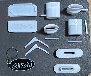 Accessori 3D PETG Citroen Ami - 11 pezzi BIANCO