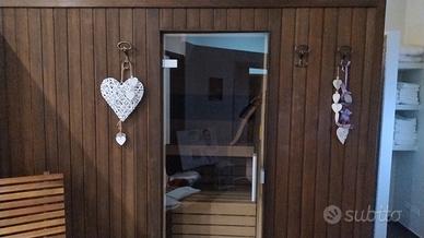 Sauna in legno di olmo - altissima qualità