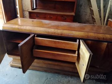 credenza in radica di noce