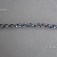 Bracciale intreccio 100 cristalli Swarovski