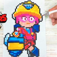 Libro con pixel Brawl stars 