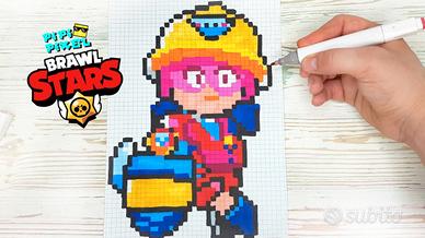 Libro con pixel Brawl stars 