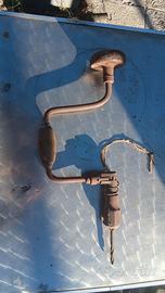 Antico Trapano a mano con punta