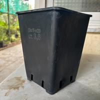 Vasi da vivaio in plastica rigido 15x15x20 cm