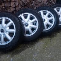4 CERCHI original MINI + GOMME INVERNALI R15