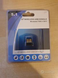 Adattatore Bluetooth USB 5.1, Mini Chiavetta