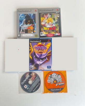 Lotto 5 giochi ps2 spyro dragon ball tekken