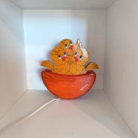 Lampada applique in legno