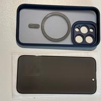 Cover e vetrino iphone 15Pro