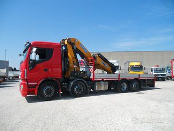 IVECO X-WAY AD320X510Y-PS gru e cassone