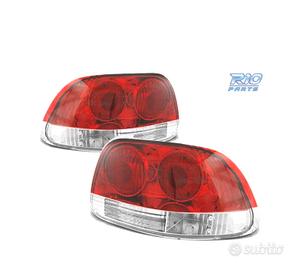 FANALI HONDA CRX DEL SOL 92-97 LOOK LEXUS ROSSO BI