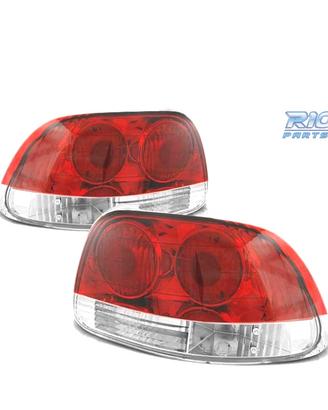 FANALI HONDA CRX DEL SOL 92-97 LOOK LEXUS ROSSO BI