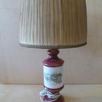 Lampada ceramica Imperial Crown Ivory Stone vintag