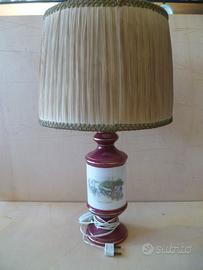 Lampada ceramica Imperial Crown Ivory Stone vintag