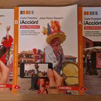 Set 2 libri: ¡Acción! Vol. A+B+Viaje a la cultura 