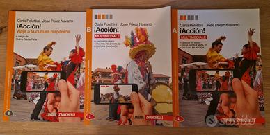 Set 2 libri: ¡Acción! Vol. A+B+Viaje a la cultura 