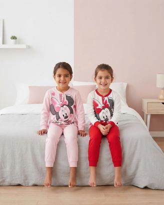 Pigiama Caldo Cotone Disney Minnie da 3 a 10 Anni