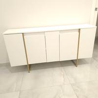 madia moderna bianca e oro 