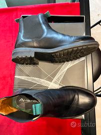 AMBITIUS STIVALETTI CHELSEA PELLE NERO