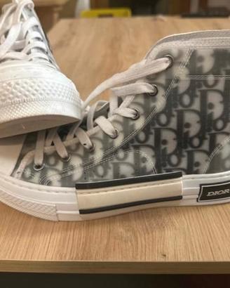 Dior Sneackers alte monigramma bianco/grigio/nero