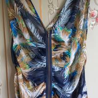 Top Guess smanicato con cerniera tg M