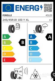 245/45 r18 100y -Pirelli cinturato all season sf3 