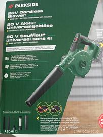 Soffiatore Parkside da 20V. 