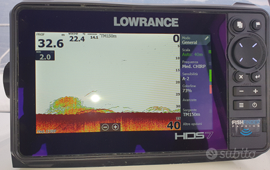 Ecoscandaglio gps lowrance hds live 7