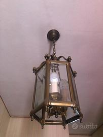 Lampadario in Ottone/Rame funzionante