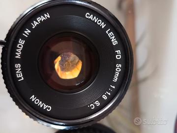 Canon FD 50 mm f1.8  analogico