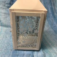 Lanterna bianca in vetro