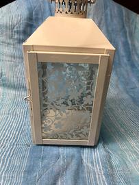 Lanterna bianca in vetro