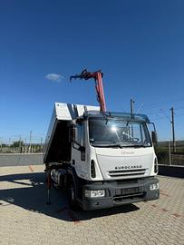 Iveco ribaltabile 120 Ql con gru 2007