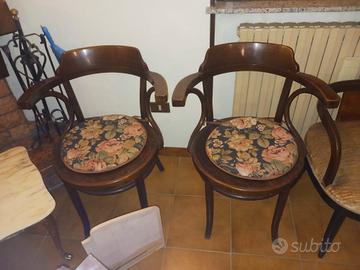 Sedie  Poltroncine in legno curvato 