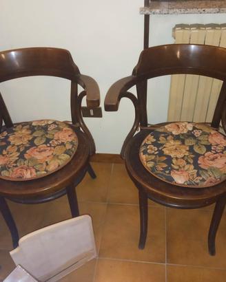 Sedie  Poltroncine in legno curvato 