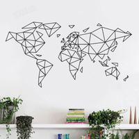 Mappamondo Geometrico Adesivo murale decalcomania