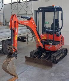 Miniescavatore Kubota U17-3a del 2018 con 2953 ore