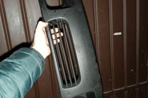 MASCHERA MASCHERINA CENTRALE FARI PARAURTI APE 50