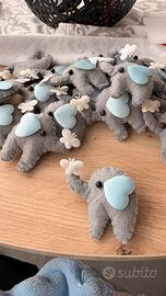 Elefantini in feltro con calamita- bomboniere