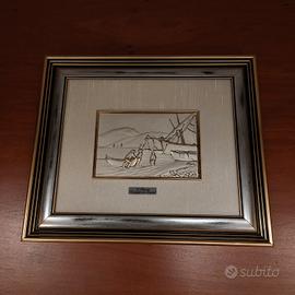 Quadro "Paesaggio con barche" Luigi Pesaresi