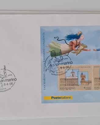 4 buste FDC San Marino-Italia