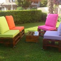 Salotto da giardino in pallet