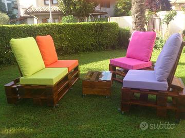 Salotto da giardino in pallet